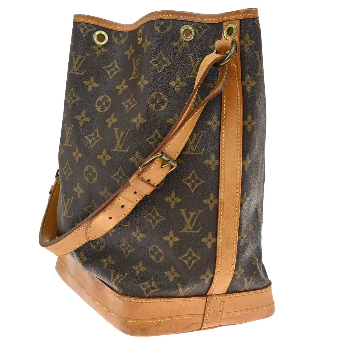 LOUIS VUITTON Noe GM Drawstring Shoulder Bag Monogram Leather BN M42224 39EE243