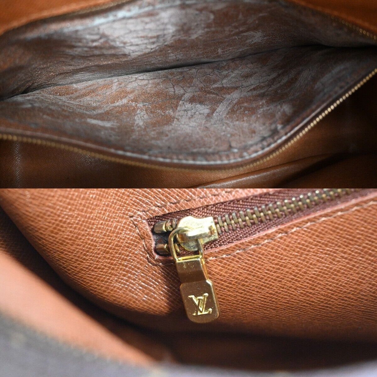 LOUIS VUITTON Boulogne 35 Shoulder Bag Monogram Leather Brown M51260 74EA902