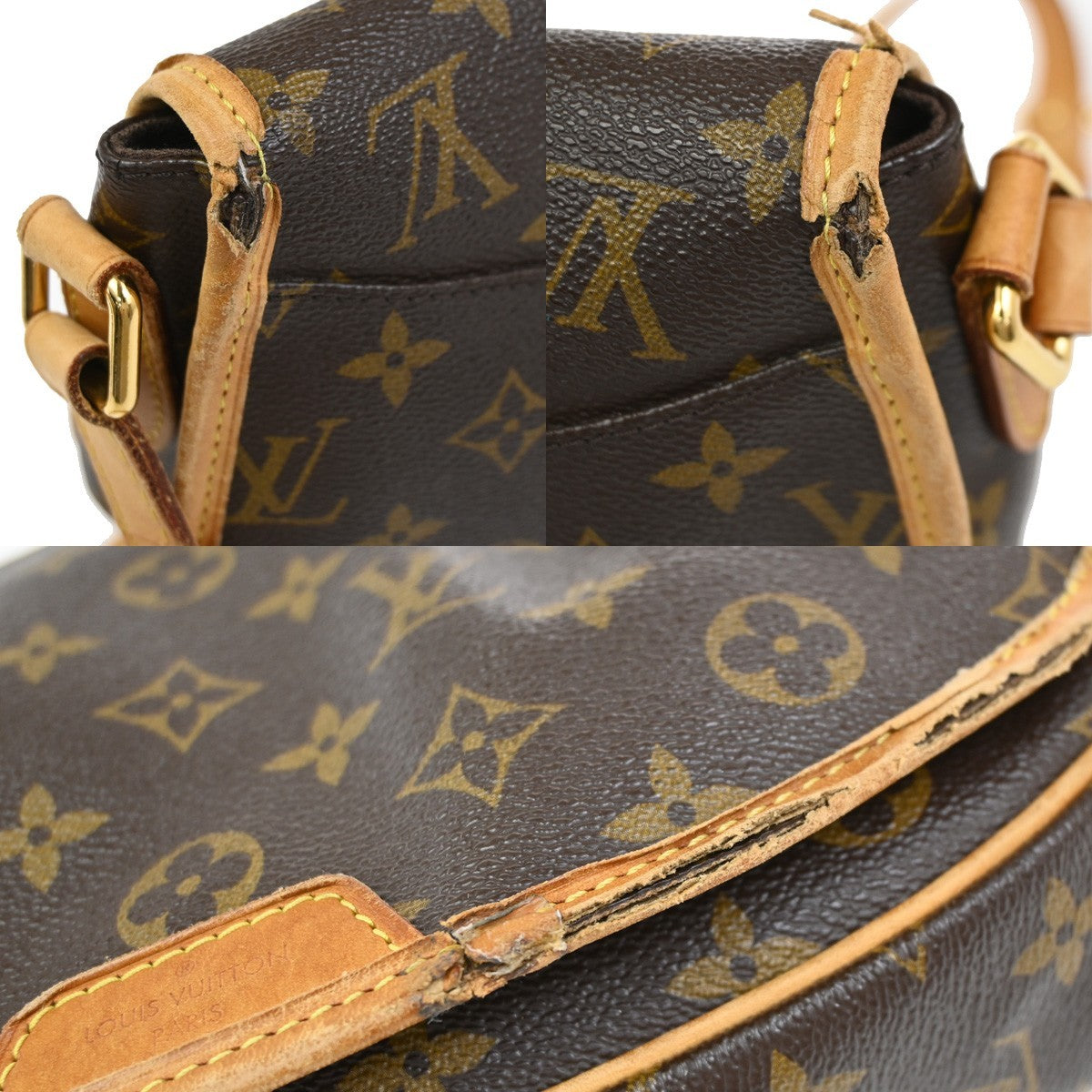 LOUIS VUITTON Menilmontant PM Shoulder Bag Monogram Leather BN M40474 66YJ073