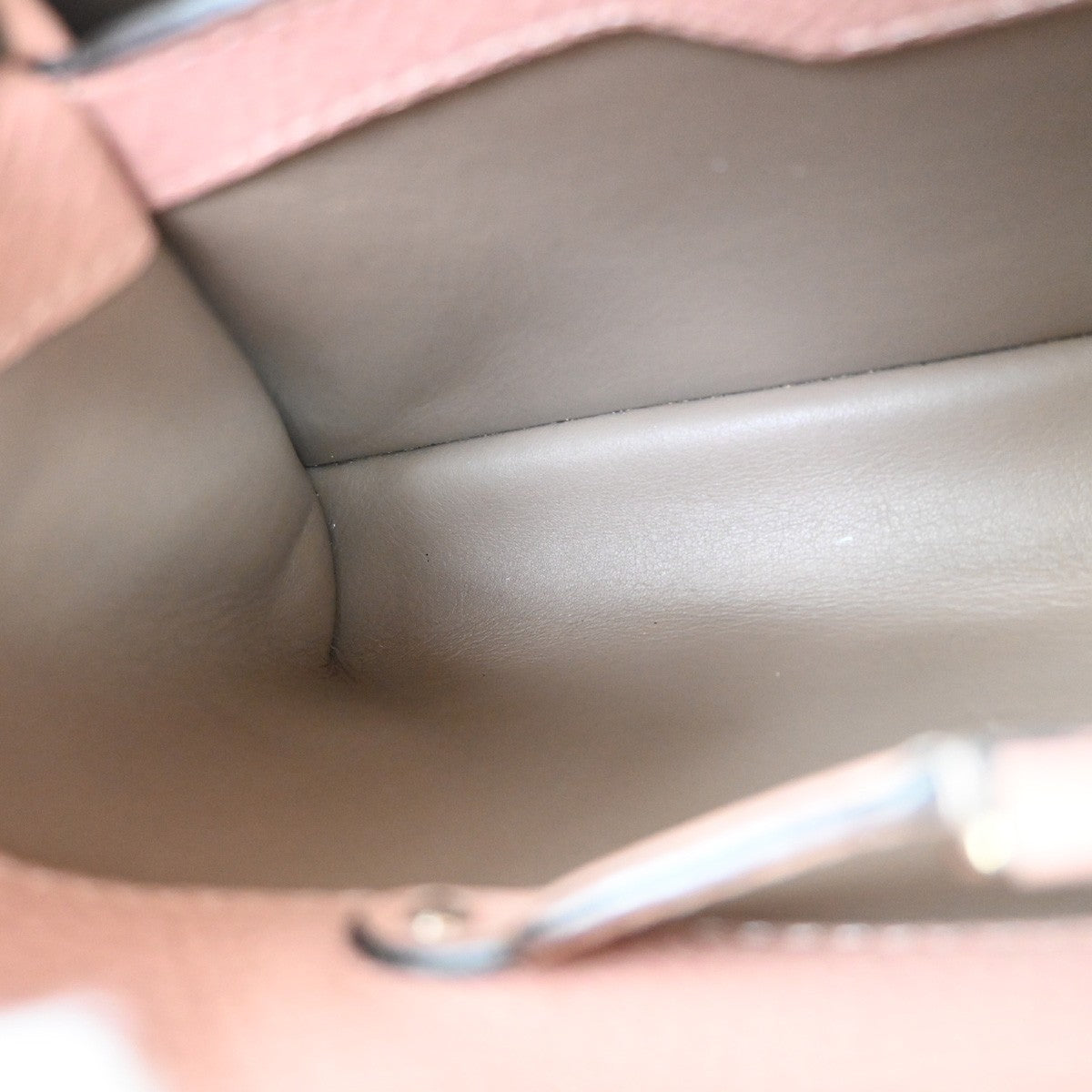 LOUIS VUITTON LV LOGO Capucines BB Hand Bag Leather Pink M22178 300RF767
