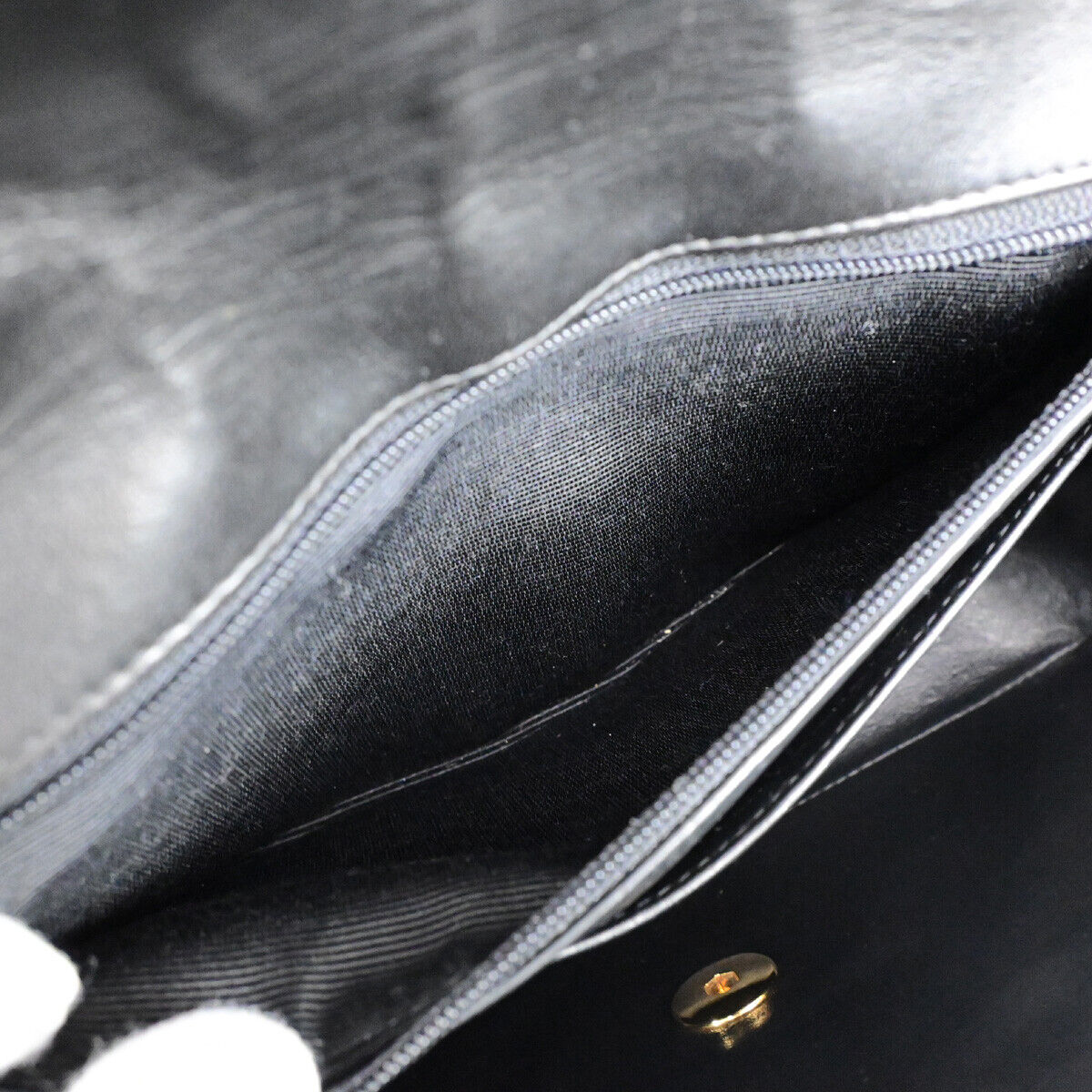 CHANEL CC Logo Matelasse Chain Shoulder Bag Leather Black GHW Vintage 380RK676