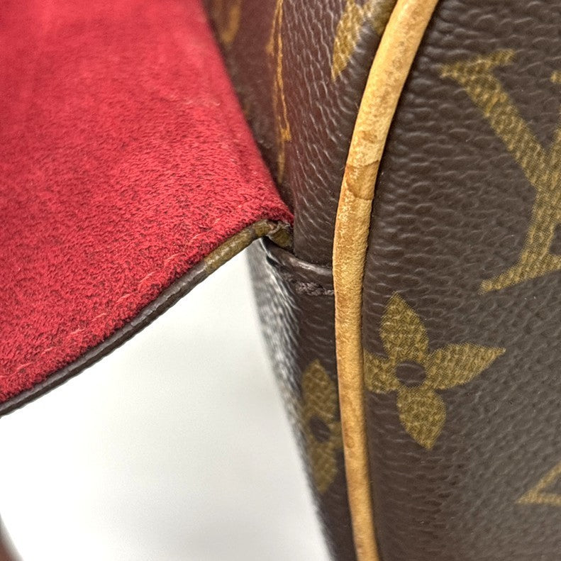 LOUIS VUITTON Sonatine Hand Bag Monogram Leather Brown France M51902 74MA597
