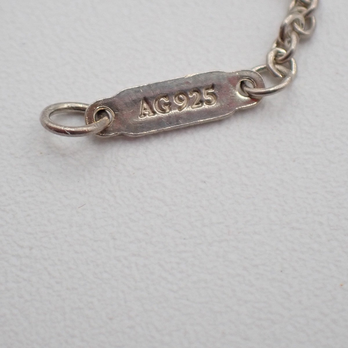 Tiffany & Co. Logo 1837 Circle Chain Necklace Pendant Silver Ag 925 02KC761