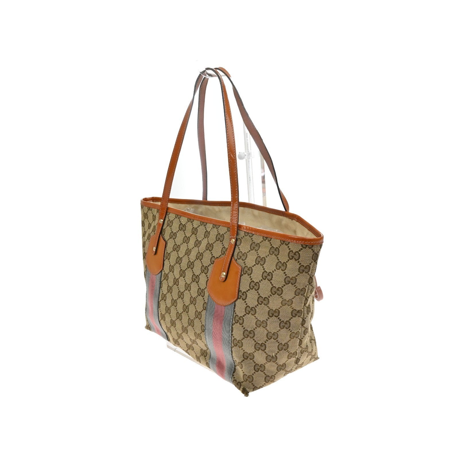 GUCCI GG Jolie Charms Shoulder Tote Bag Canvas Patent Leather BN Italy 04KD070