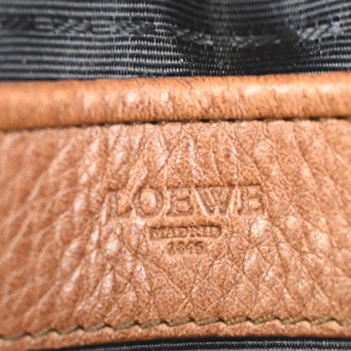 LOEWE Heritage 1846 Mini Crossbody Bag Adjustable Strap Leather Brown 38ZA362
