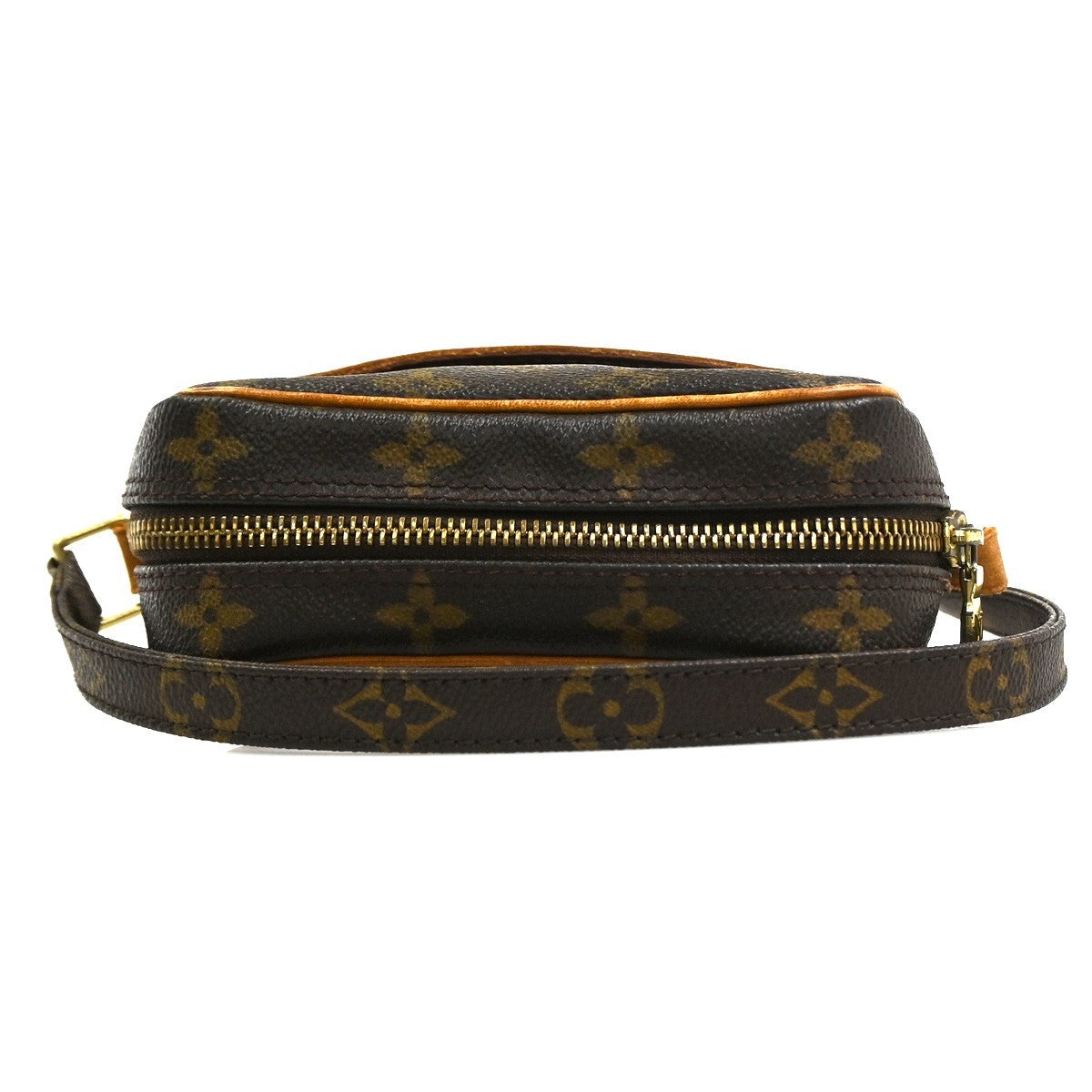 LOUIS VUITTON Danube Shoulder Bag Monogram Leather Brown France M45266 62CA839