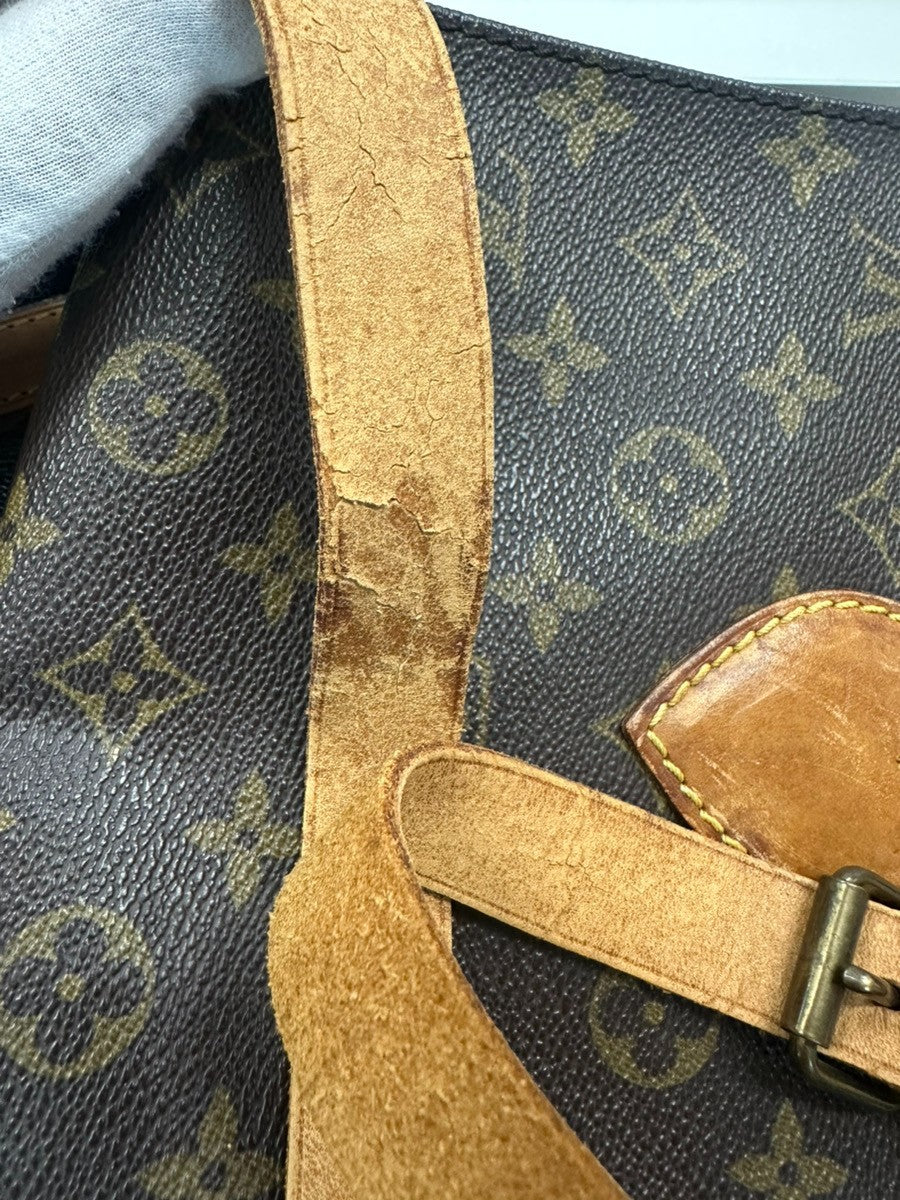 LOUIS VUITTON Cartouchiere MM Shoulder Bag Monogram Leather Brown M51253 31CA716
