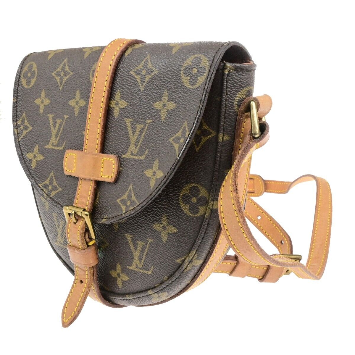 LOUIS VUITTON Chantilly PM Shoulder Bag Monogram Leather Brown M51234 37SJ580