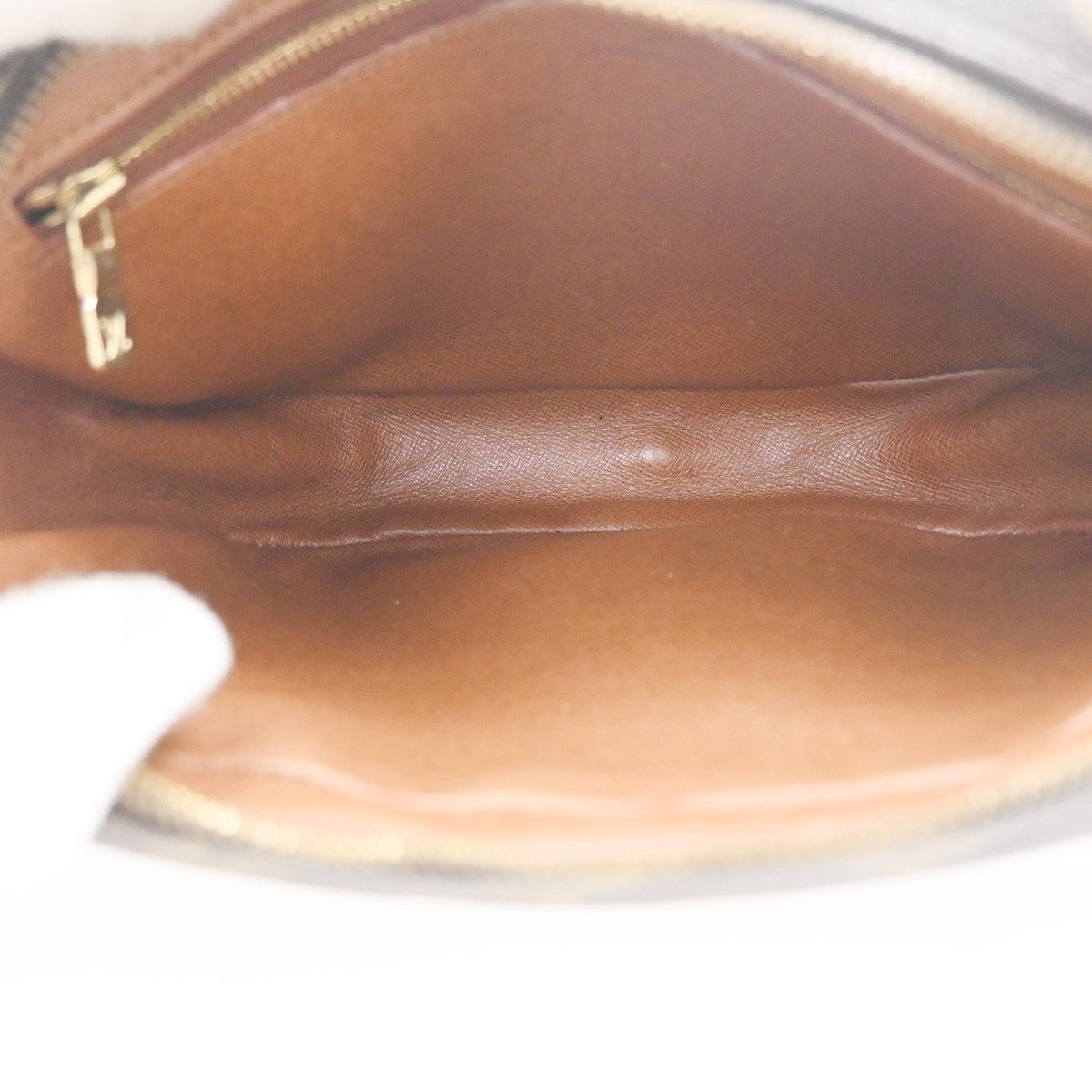 LOUIS VUITTON Jeune Fille MM Shoulder Bag Monogram Leather Brown M51226 39KC732