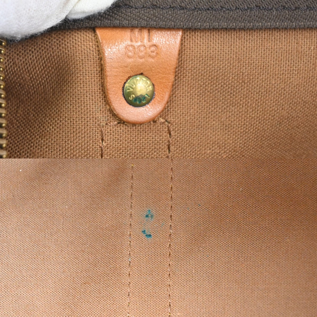 LOUIS VUITTON Keepall 55 Travel Hand Bag Monogram Leather Brown M41424 75TA618