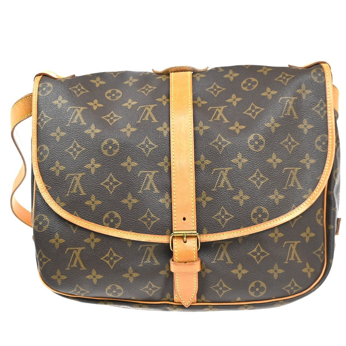 LOUIS VUITTON Saumur 35 Shoulder Bag Monogram Leather BN France M42254 16MA162
