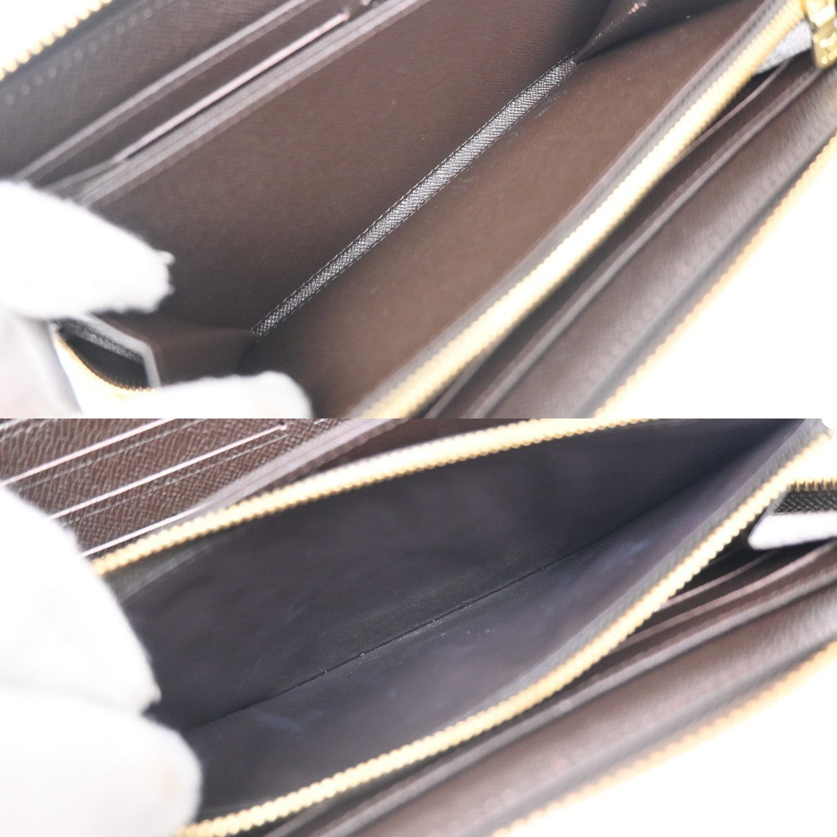 LOUIS VUITTON Zippy Wallet Vivienne Zip Around Damier Ebene Brown N60257 80YH708