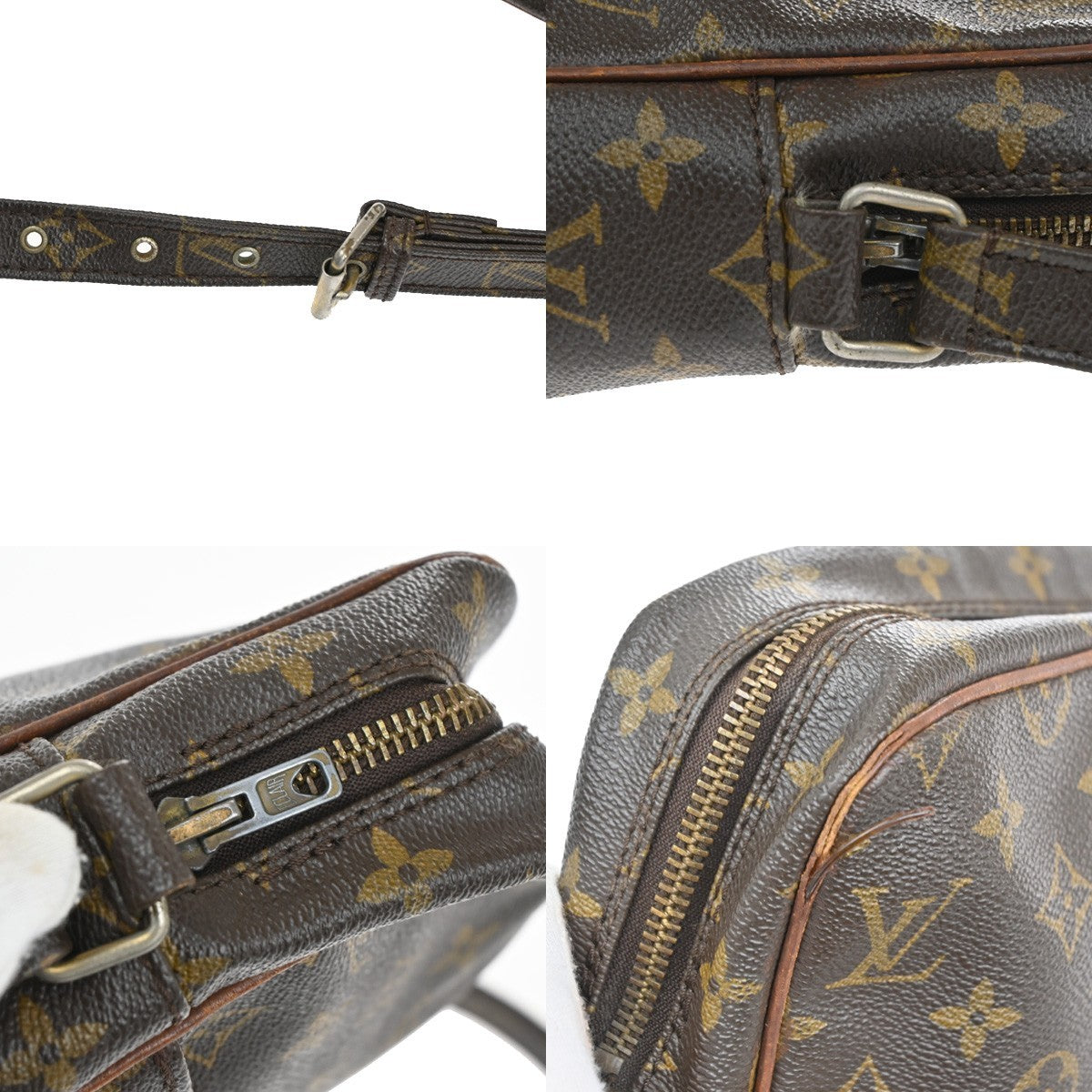 LOUIS VUITTON Petit Marceau Shoulder Bag Monogram Leather Brown M40264 62KB832
