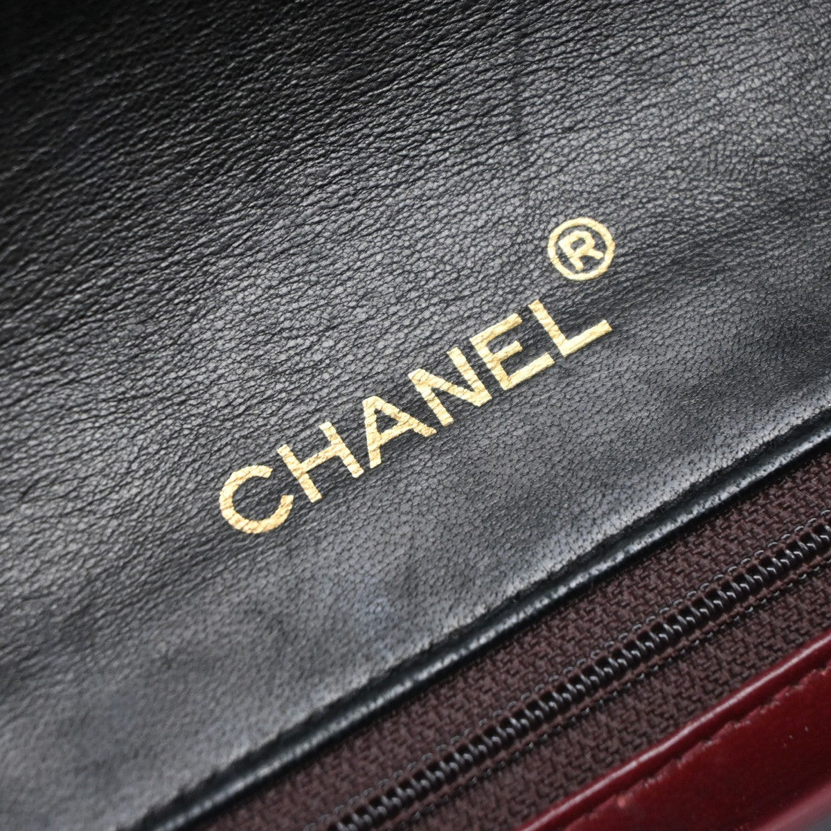 CHANEL CC Matelasse 25 Chain Top Handle Hand Bag Leather Black Vintage 870RF470
