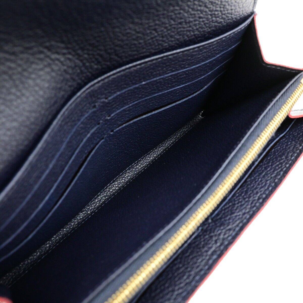 LOUIS VUITTON Portefeuille Sarah Wallet Monogram Empreinte Blue M62125 35EE082