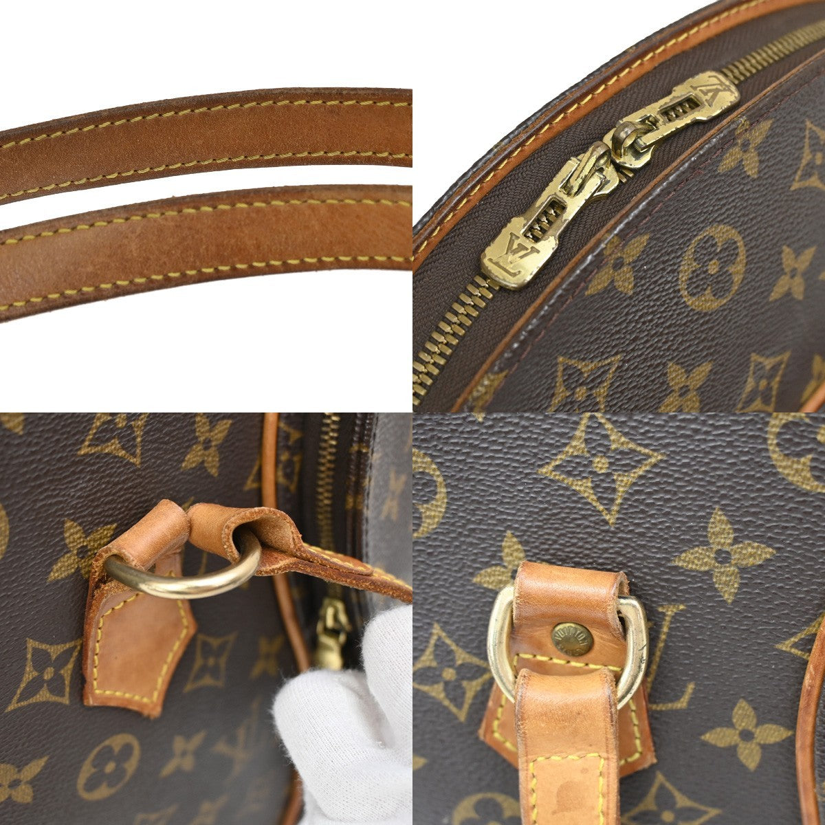 LOUIS VUITTON Ellipse Shopping Shoulder Bag Monogram Leather BN M51128 78KB344