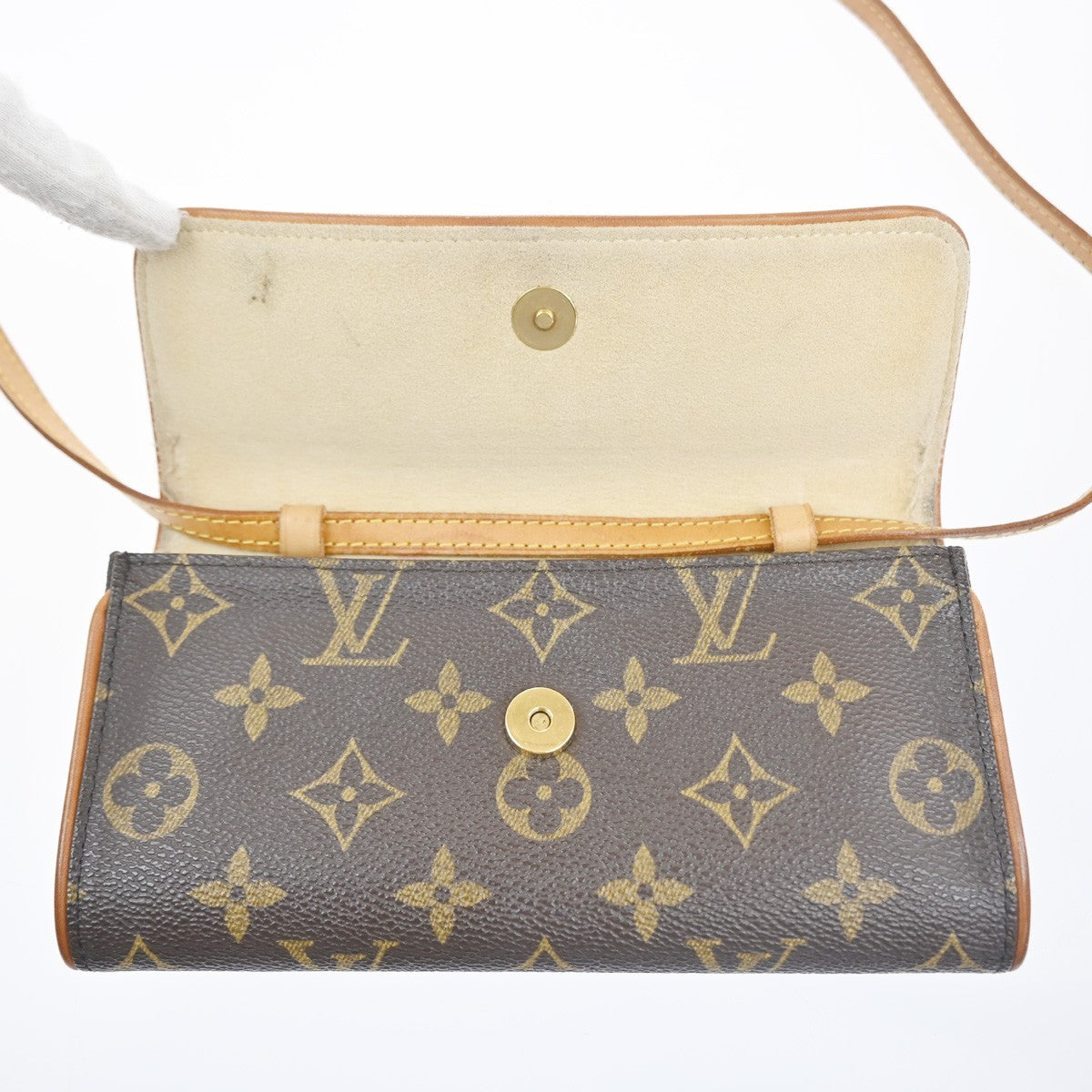 LOUIS VUITTON Pochette Twin PM 2Way Shoulder Clutch Bag Monogram M51854 34MA518