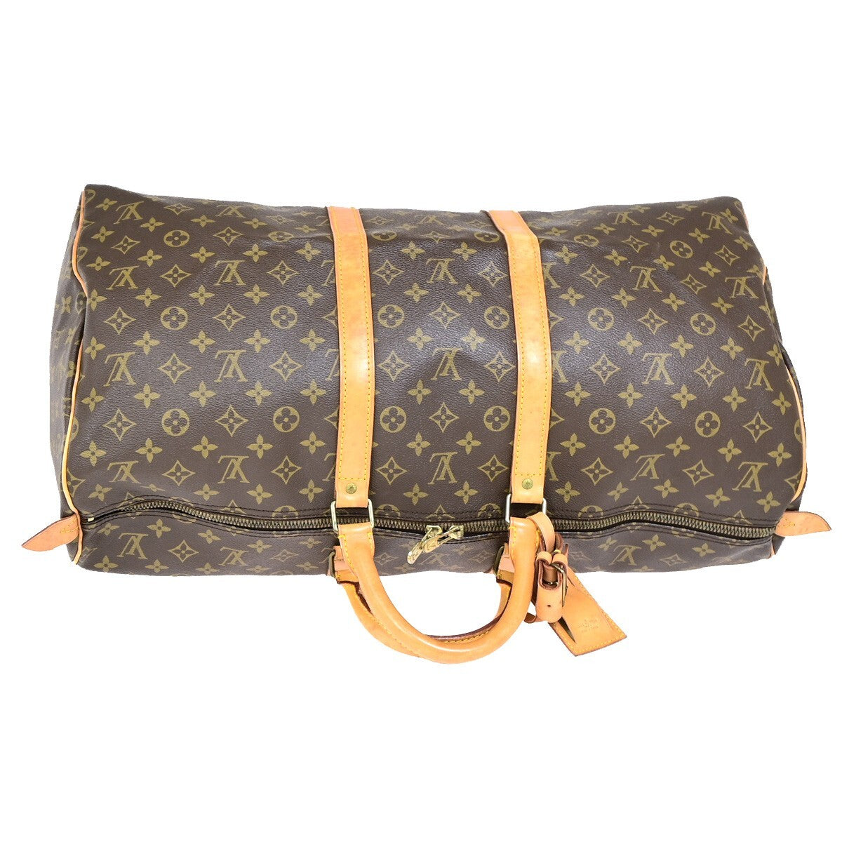 LOUIS VUITTON Keepall 55 Travel Hand Bag Monogram Leather Brown M41424 73YF150