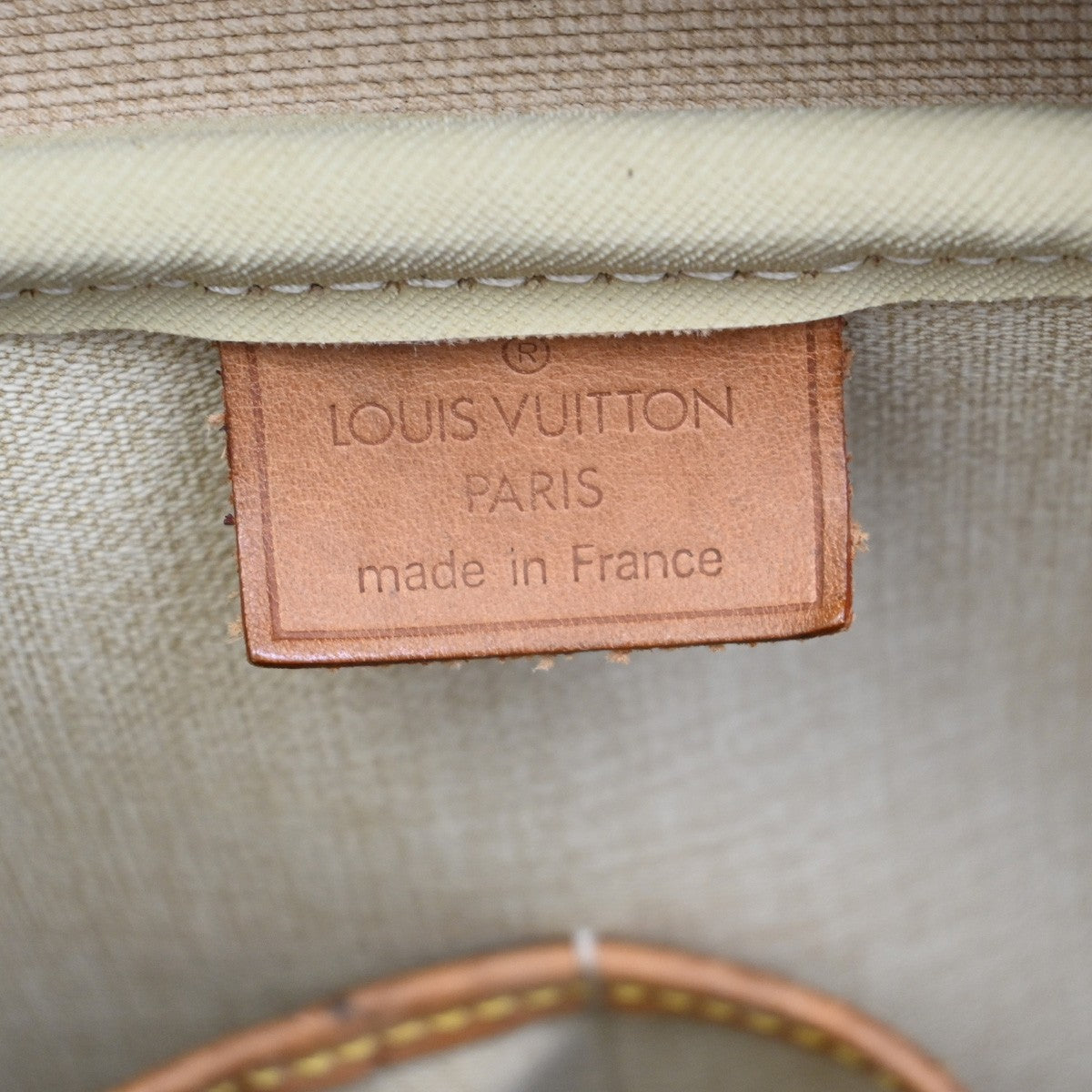 LOUIS VUITTON LV Logo Deauville Hand Bag Monogram Leather Brown M47270 73YH316