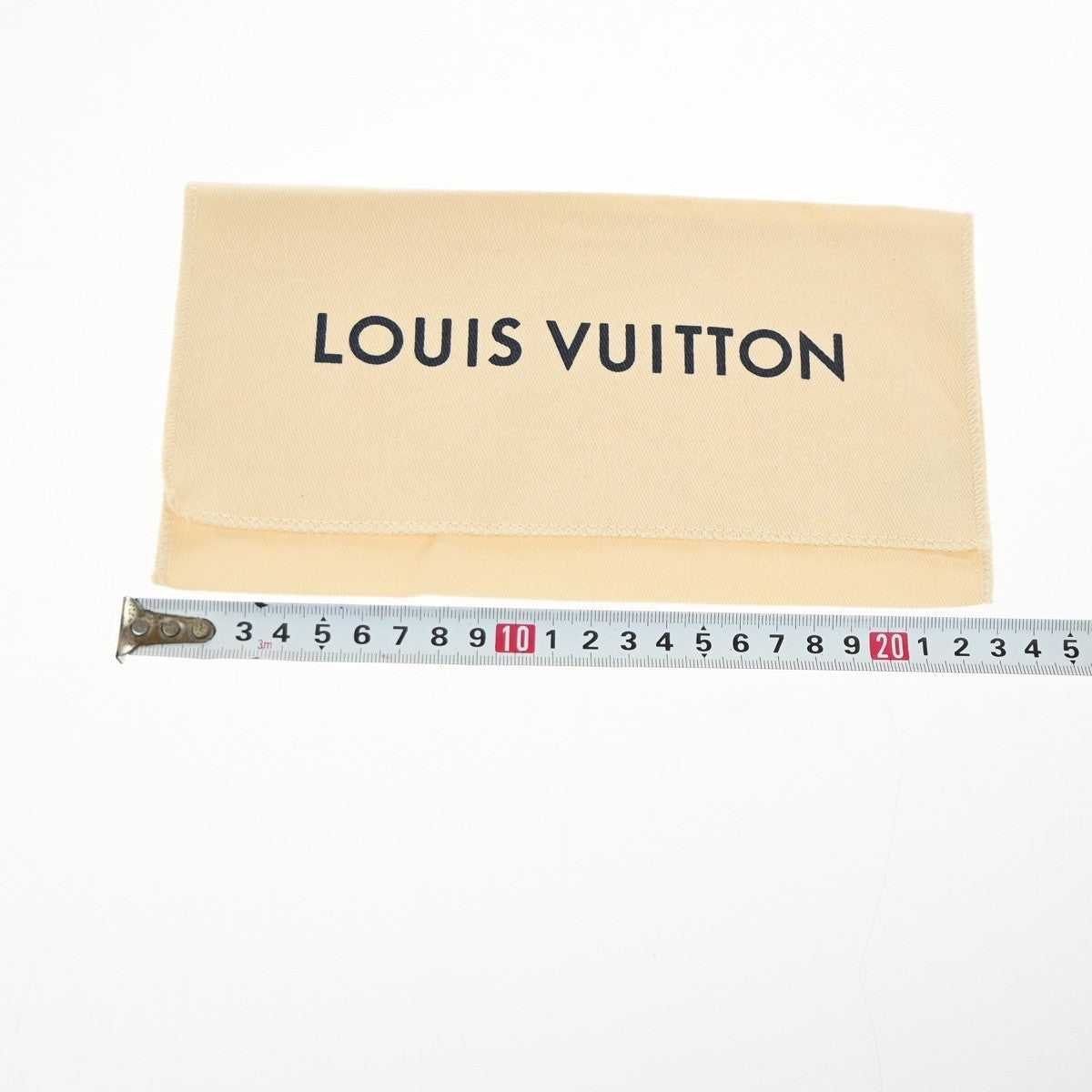 LOUIS VUITTON Logo 10 Set Dust Bag Drawstring Canvas Cotton Beige Brown 05KC994