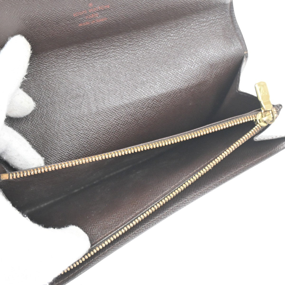 LOUIS VUITTON Porte Monnaie Credit Long Bifold Wallet Damier BN N61725 04KD006