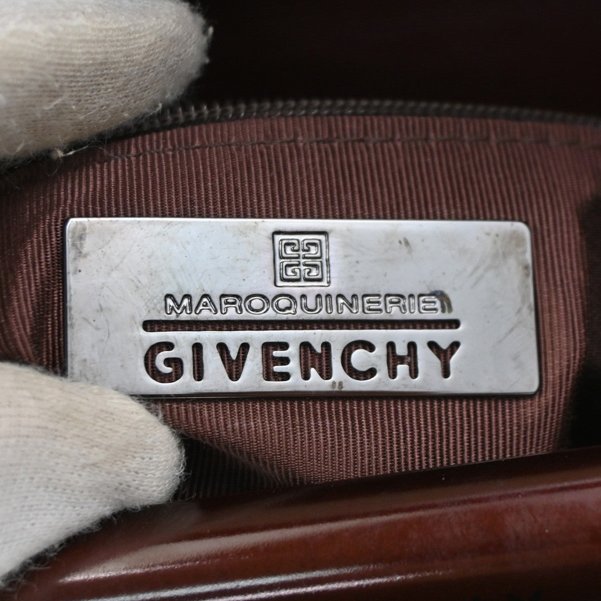 GIVENCHY MAROQUINERIE Top Handle Handbag Leather Red 05DA243
