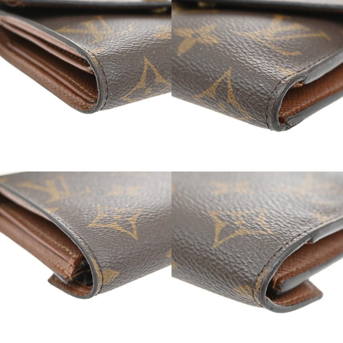 LOUIS VUITTON Victorine Trifold Wallet Monogram Leather Brown M62472 32FC167