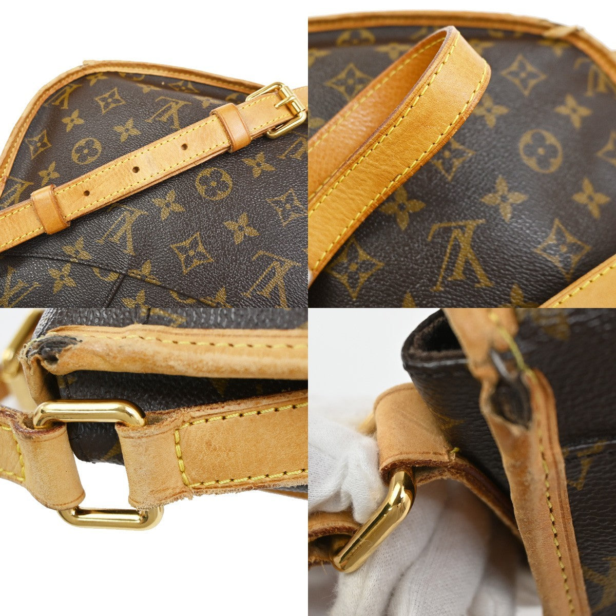 LOUIS VUITTON Menilmontant PM Shoulder Bag Monogram Leather BN M40474 66YJ073