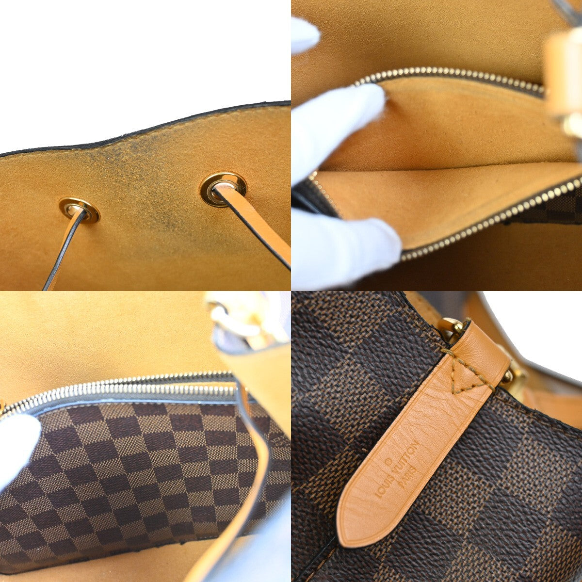 LOUIS VUITTON Neo Noe MM Drawstring Shoulder Bag Damier Ebene BN M40213 55FB588