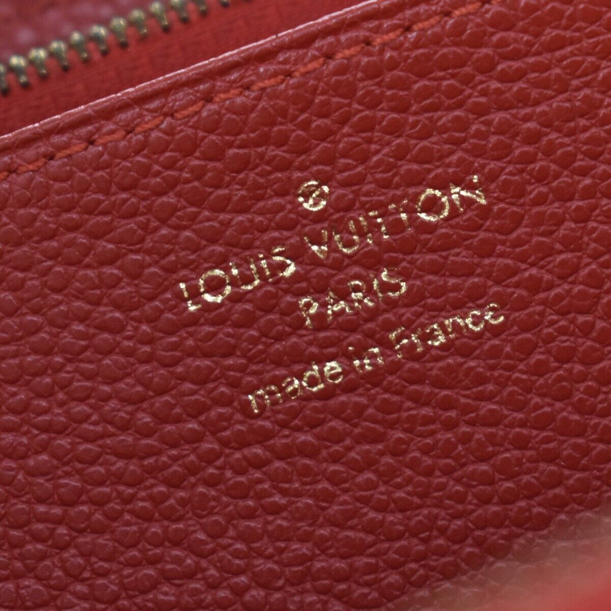 LOUIS VUITTON Zippy Wallet Long Wallet Monogram Empreinte Red M60737 84GA647