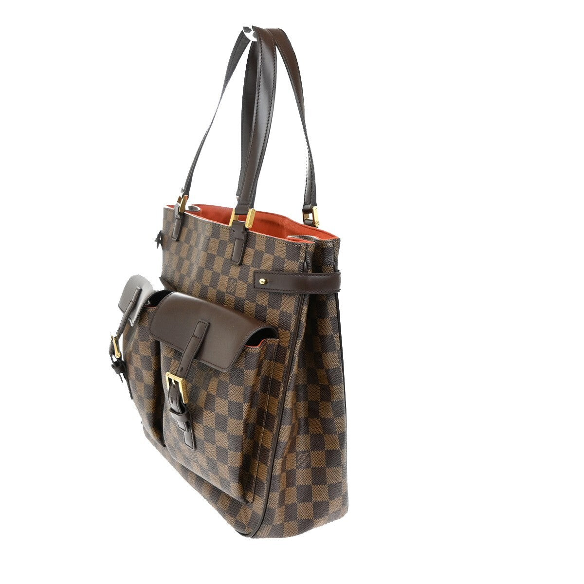 LOUIS VUITTON Uzes Shoulder Bag Damier Ebene Leather Brown France N51128 24EE389