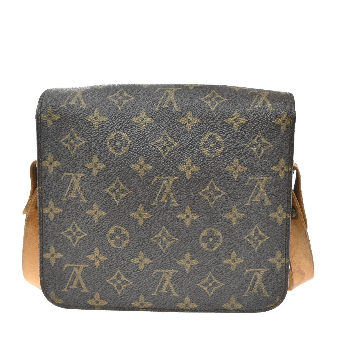 LOUIS VUITTON Cartouchiere MM Shoulder Bag Monogram Leather Brown M51253 33KP008