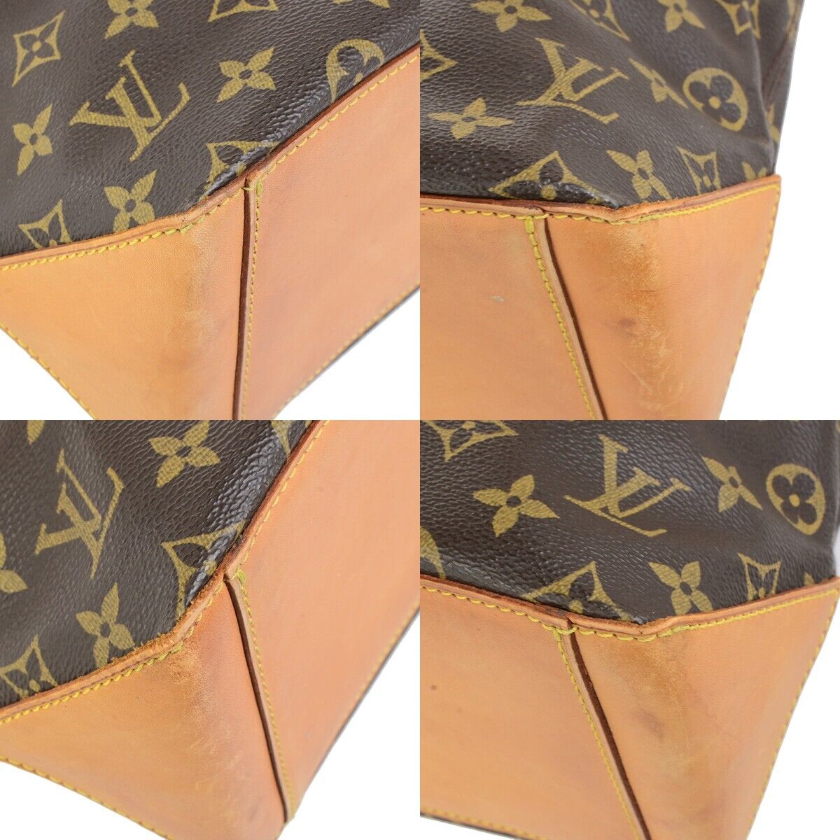 LOUIS VUITTON Cabas Piano Shoulder Bag Monogram Leather Brown M51148 16FB324