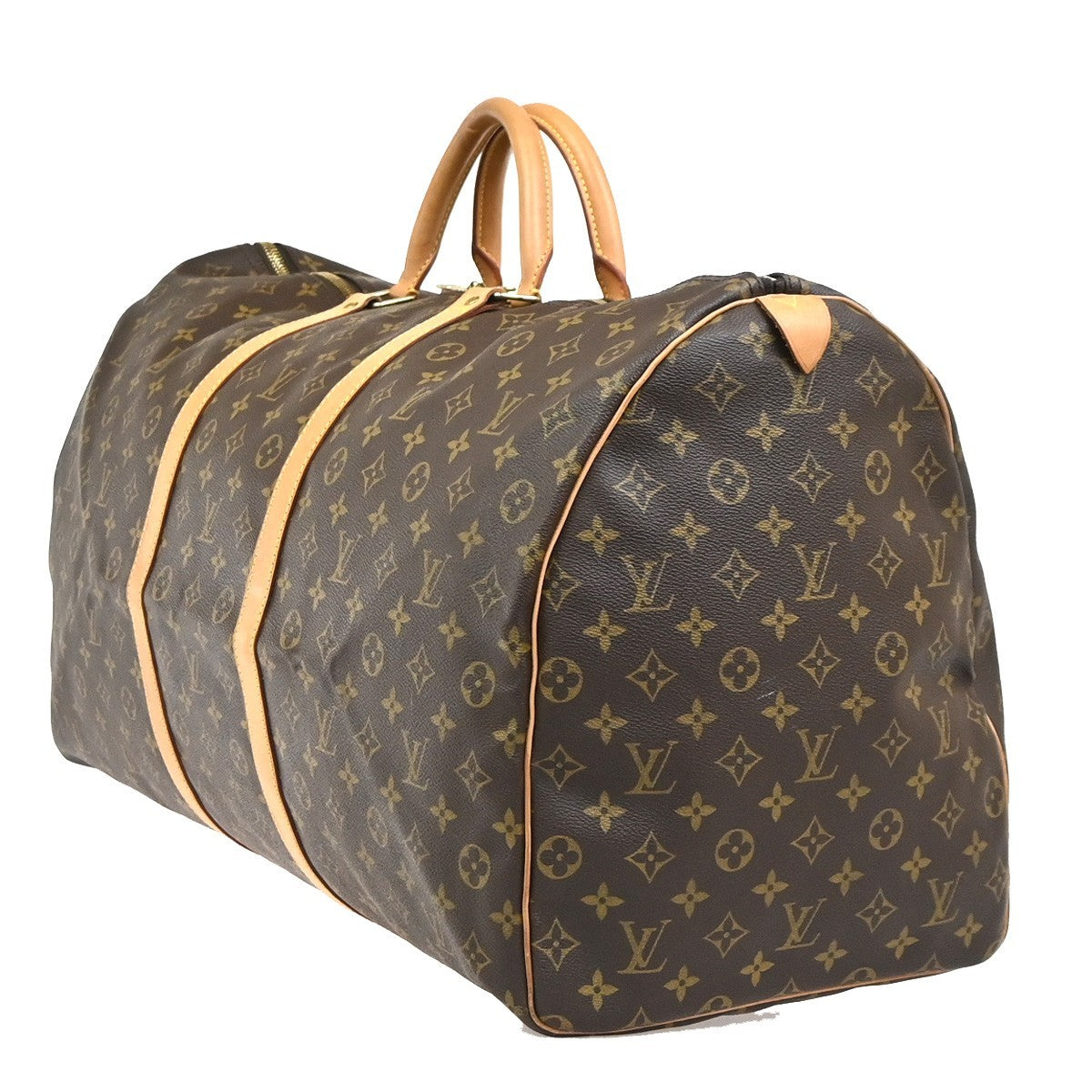 LOUIS VUITTON Keepall 60 Travel Hand Bag Monogram Leather Brown M41422 96YH892