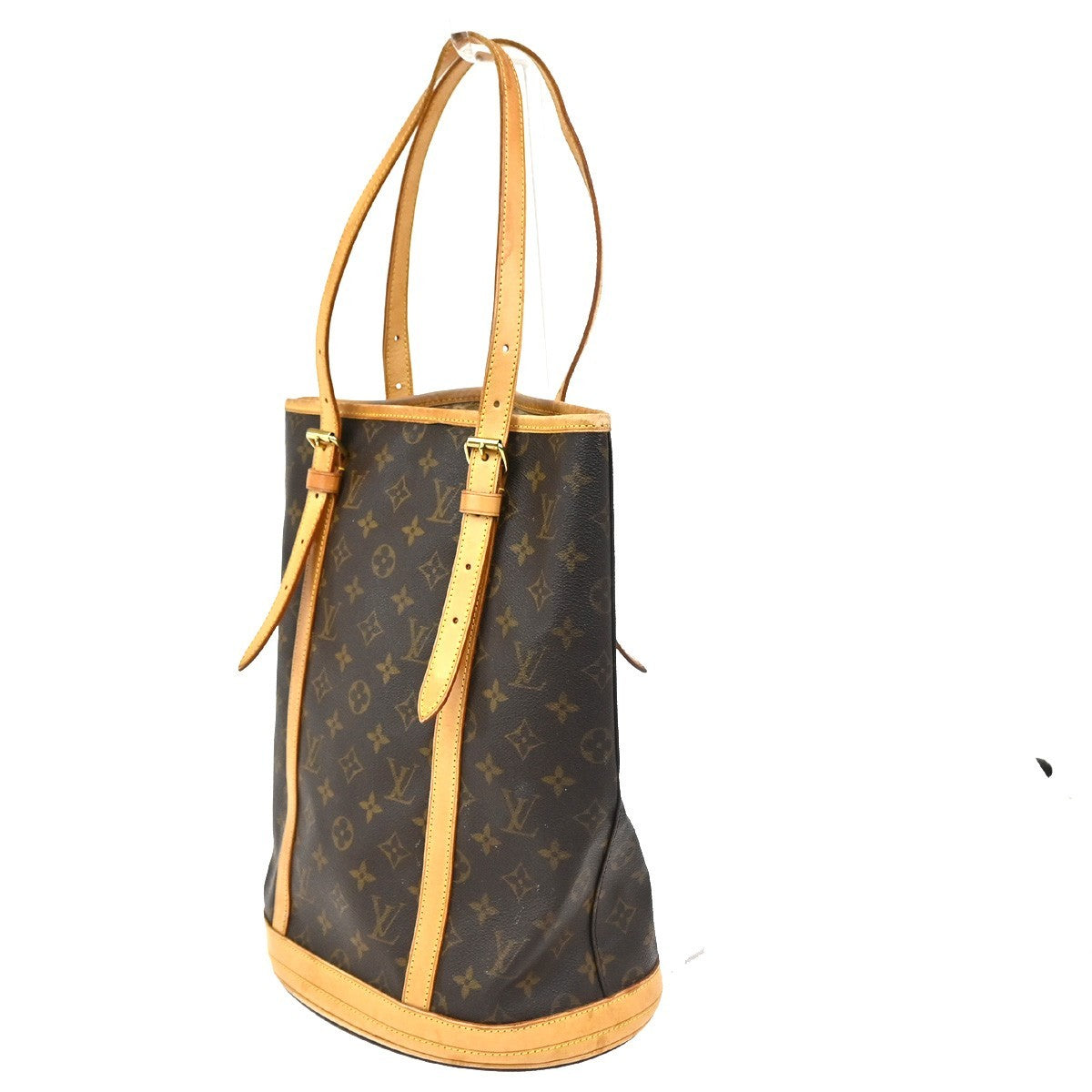 LOUIS VUITTON BUCKET GM Shoulder Tote Bag Monogram Leather Brown M42236 30CA848
