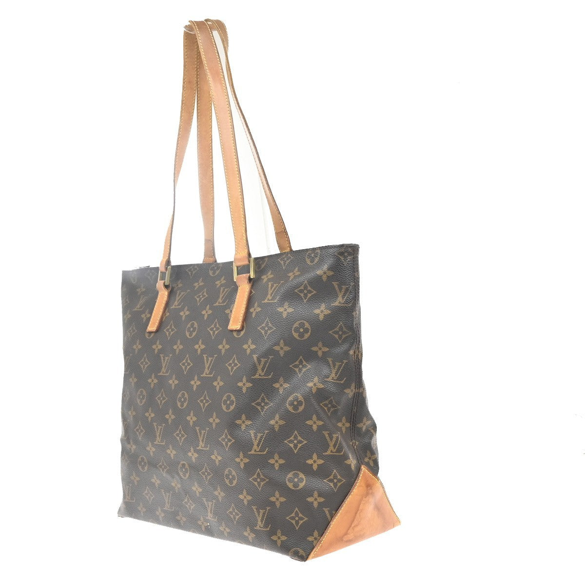 LOUIS VUITTON Cabas Mezzo Shoulder Bag Monogram Leather Brown M51151 82MA440