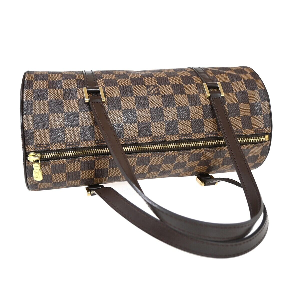 LOUIS VUITTON Papillon 30 Hand Bag Damier Ebene Leather Brown N51303 97FA076