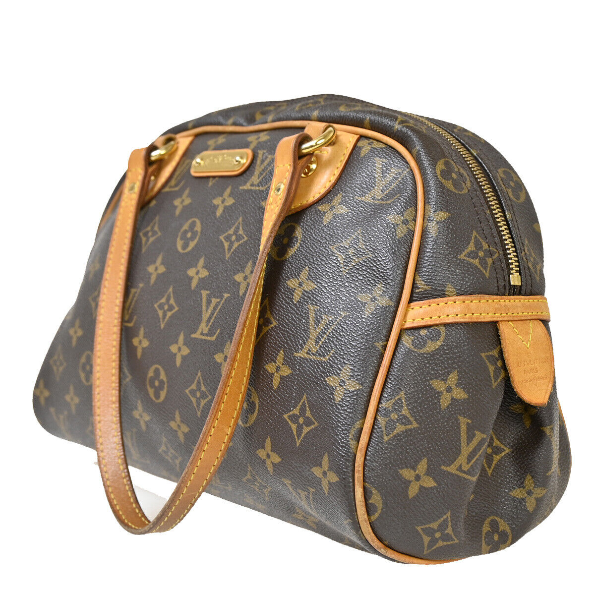 LOUIS VUITTON Montorgueil PM Shoulder Bag Monogram Leather Brown M95565 18YE385