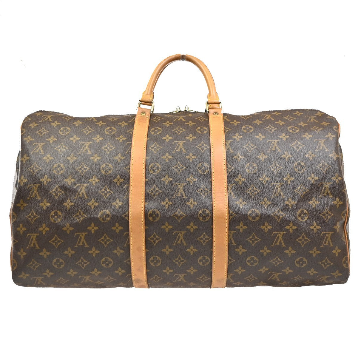 LOUIS VUITTON Keepall 55 Travel Hand Bag Monogram Leather Brown M41424 18PA033