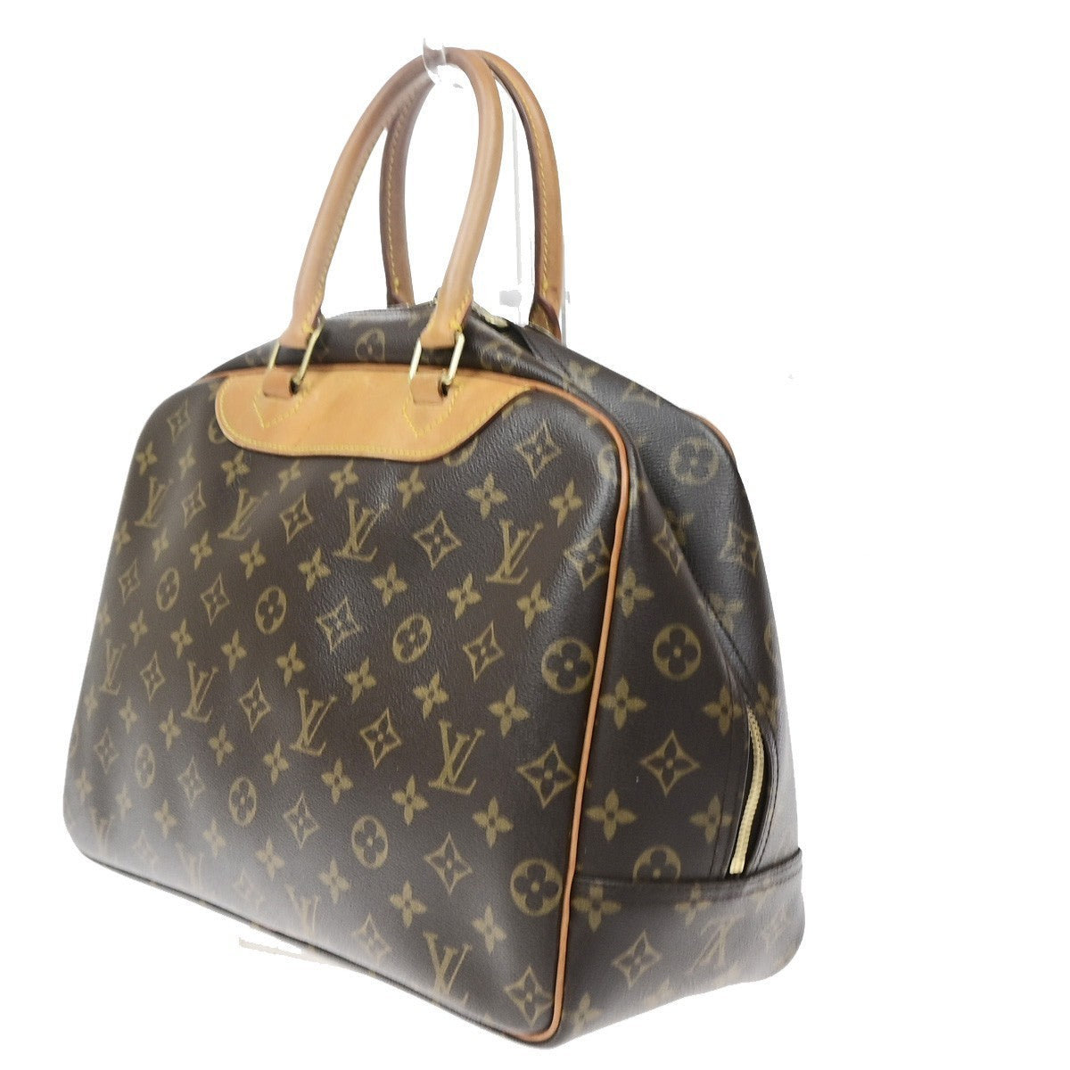 LOUIS VUITTON LV Logo Deauville Hand Bag Monogram Leather Brown M47270 80KD097