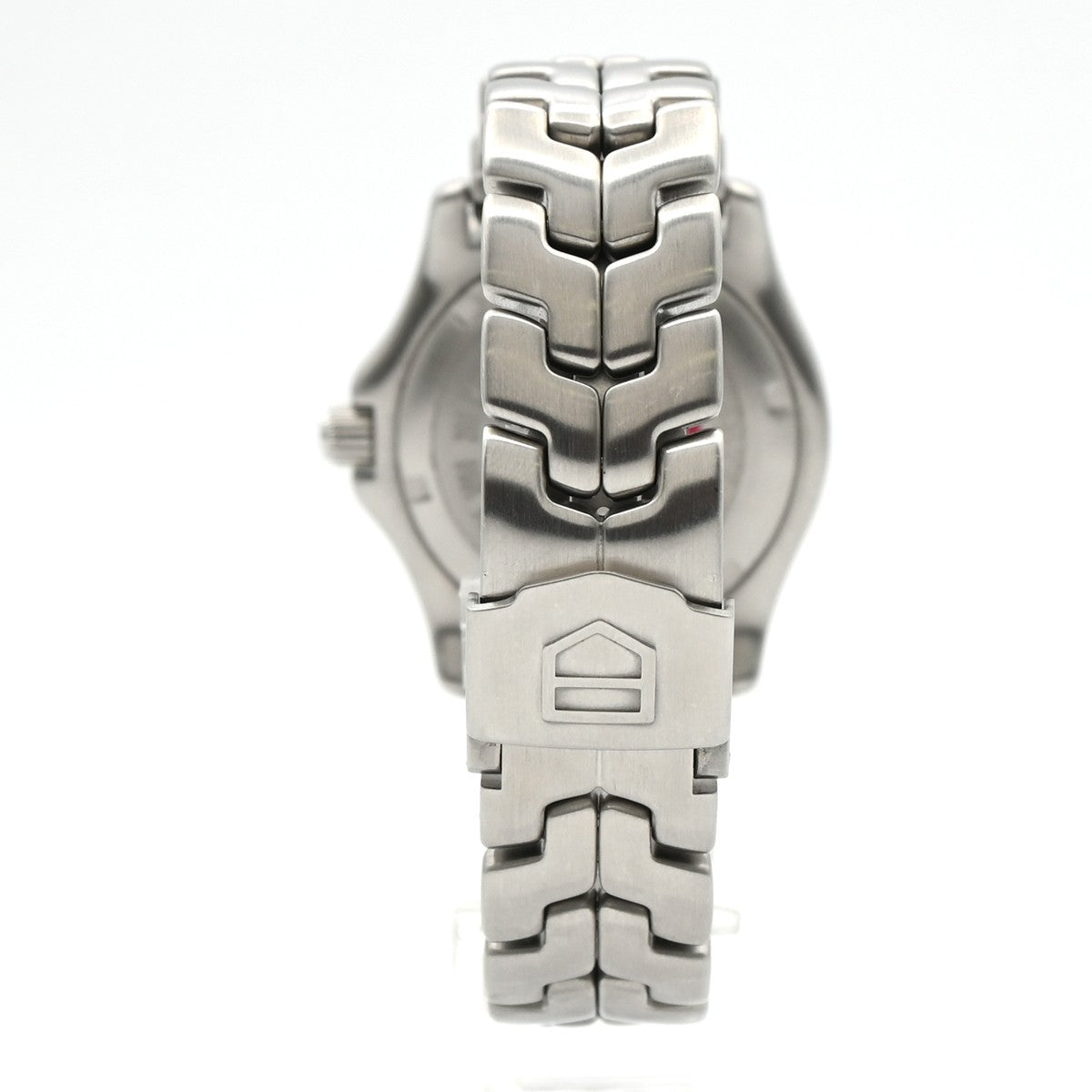TAG HEUER Link Date Watch 35mm WT5211 Chronograph AT White Dial SS 10LC595