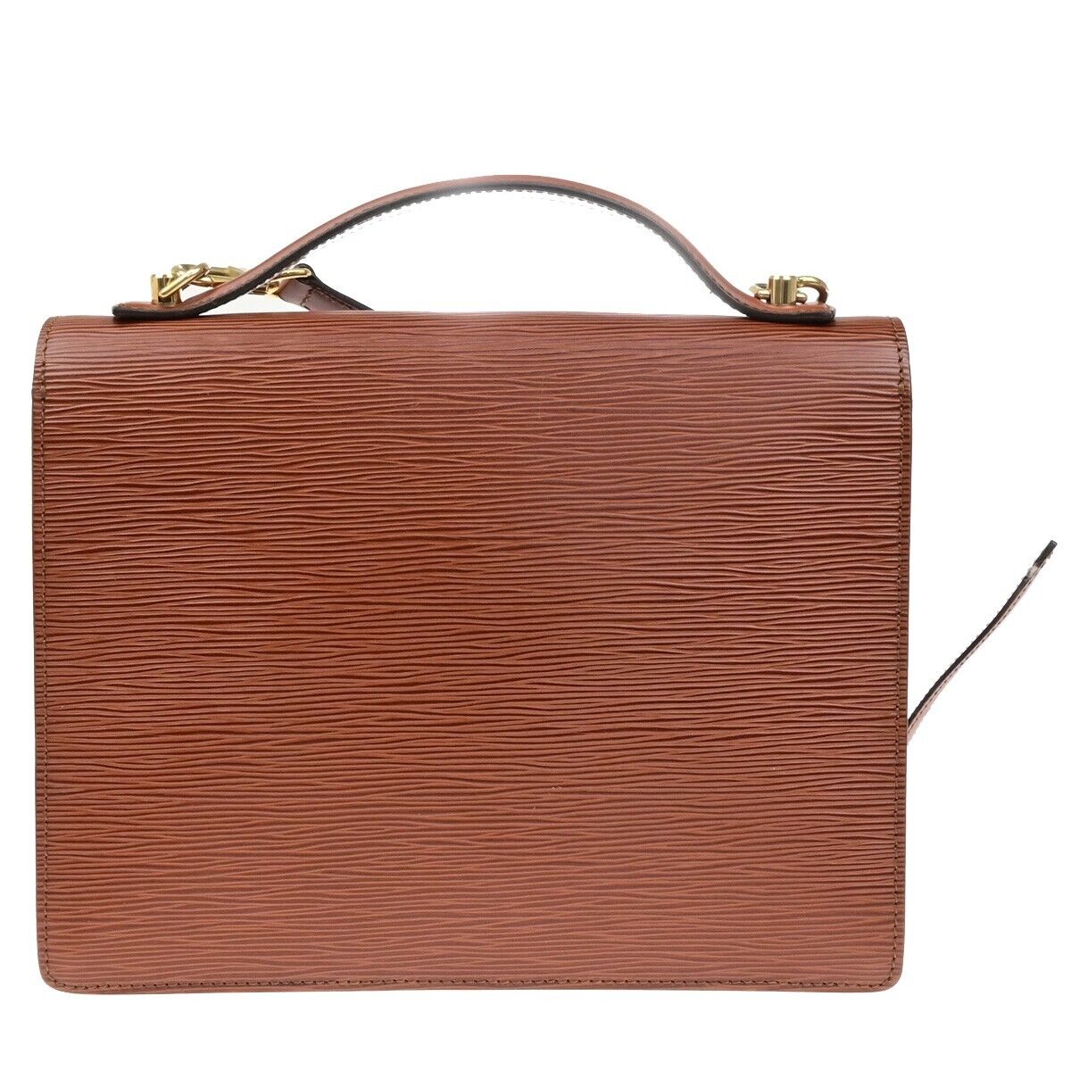 LOUIS VUITTON Monceau 2Way Shoulder Hand Bag Epi Leather Brown M52123 89ED458
