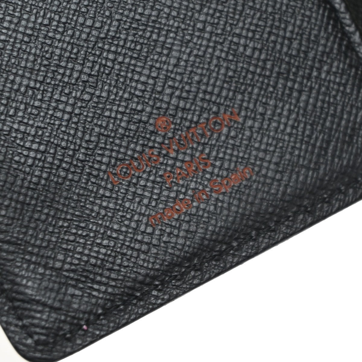 LOUIS VUITTON Logo Agenda PM Day Planner Cover Epi Leather Black R20052 66KP336