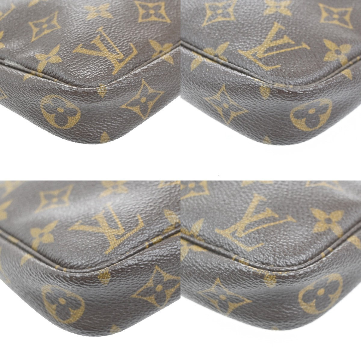 LOUIS VUITTON Pochette Accessoires Hand Bag Monogram Leather BN M51980 16MA237