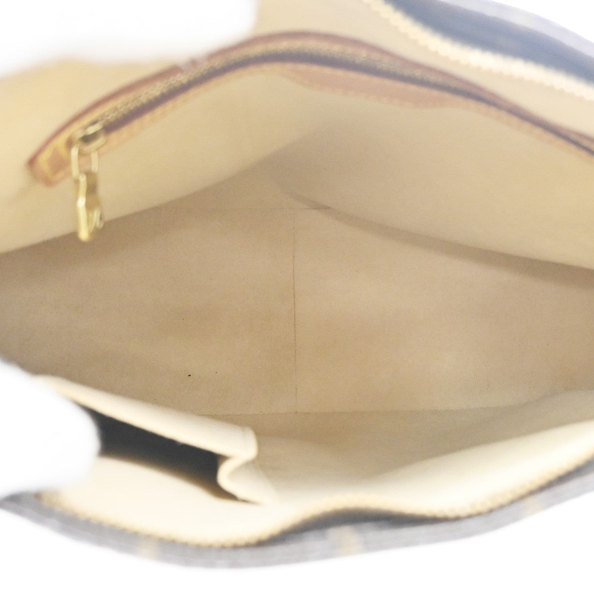 LOUIS VUITTON Logo Looping GM Shoulder Bag Monogram Leather Brown M51145 11CA656