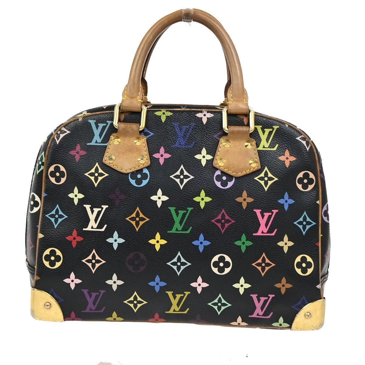 LOUIS VUITTON Trouville Hand Bag Monogram Multi Leather Black M92662 93YJ045