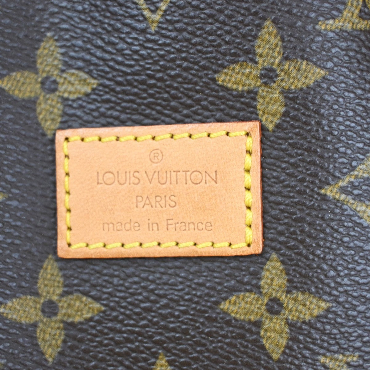 LOUIS VUITTON Logo Saumur 30 Shoulder Bag Monogram Leather Brown M42256 55CA088