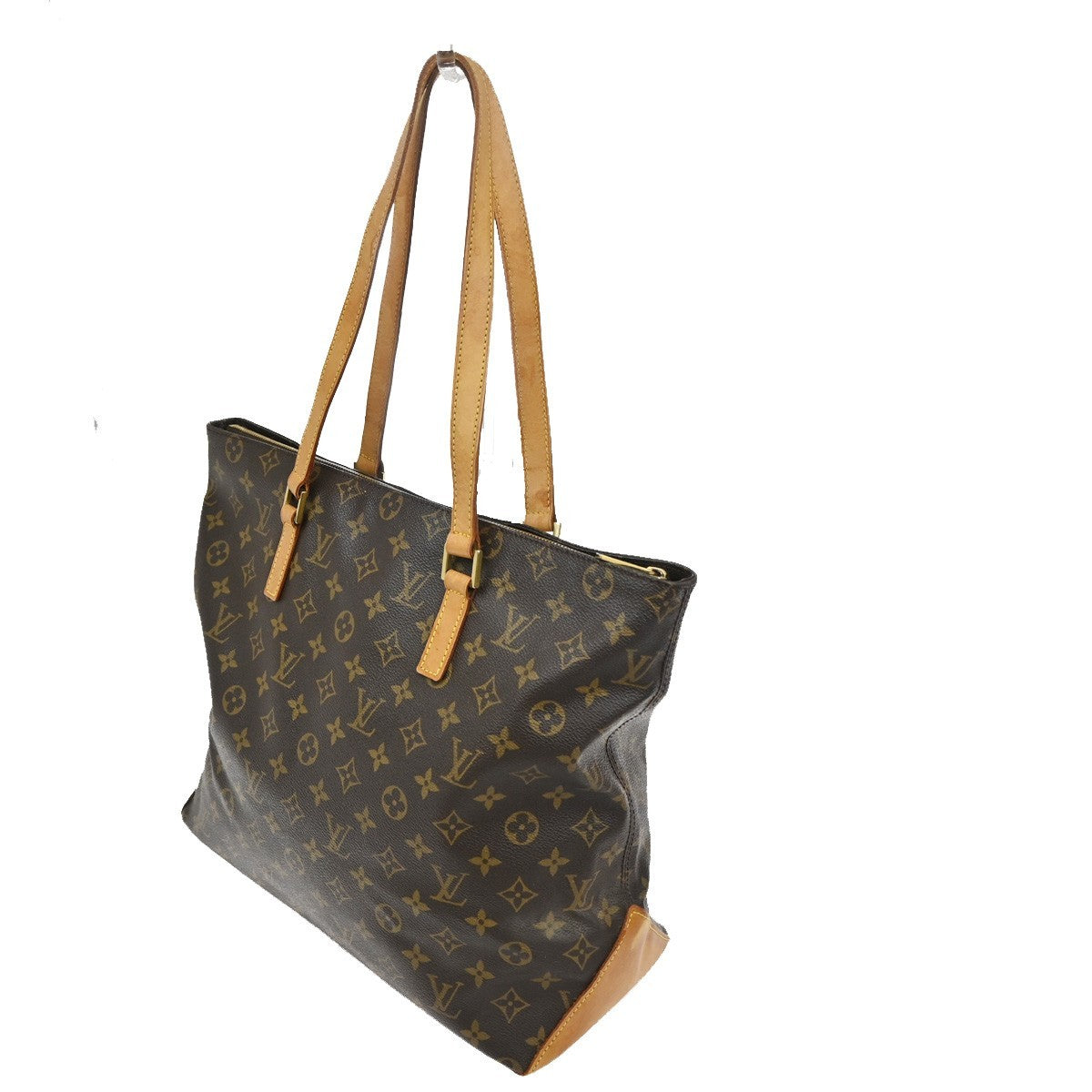 LOUIS VUITTON Cabas Mezzo Shoulder Bag Monogram Leather Brown M51151 85TA201