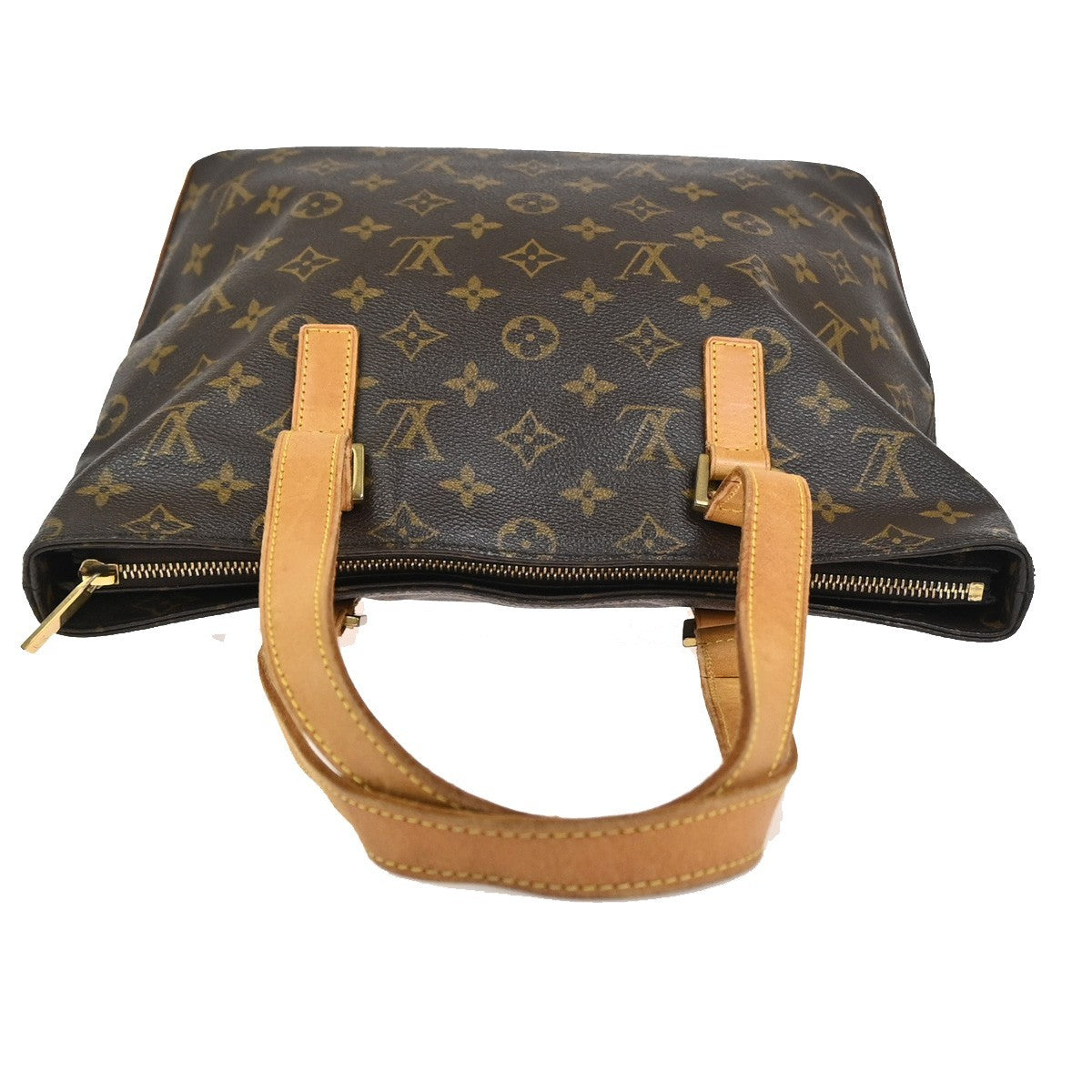 LOUIS VUITTON Cabas Piano Shoulder Bag Monogram Leather Brown M51148 11ZA348