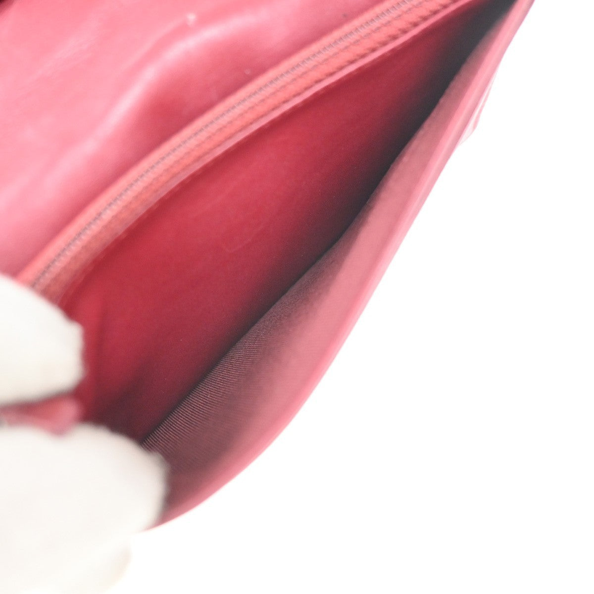 CHANEL CC Logo Matelasse Ultra Stitch Long Bifold Wallet Leather Red SHW 30KP479